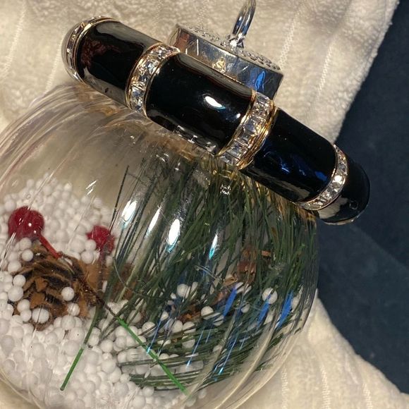 🔥 HOT ♥️ NEW BOMBSHELL BRACELET STRETCH BLACK GOLD BANGLE SPARKLING STATEMENT - Picture 9 of 10